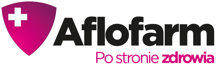 Pharmedio Logo Aflofarm Po stronie zdrowia