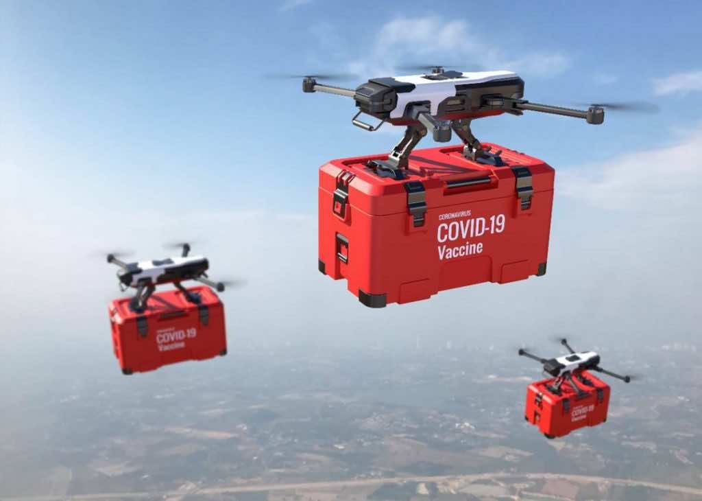 Pharmedio szczepionki transport dron termoizolacyjne warunki